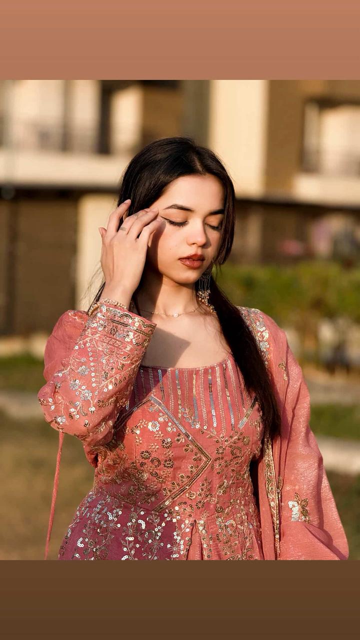 Ankita-VL Heavy Crunchy Silk Gown set - Image 3