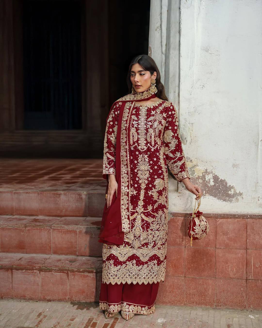 Devki-ZF Faux Georgette Embroidered Sequence Designer Suit - Image 6