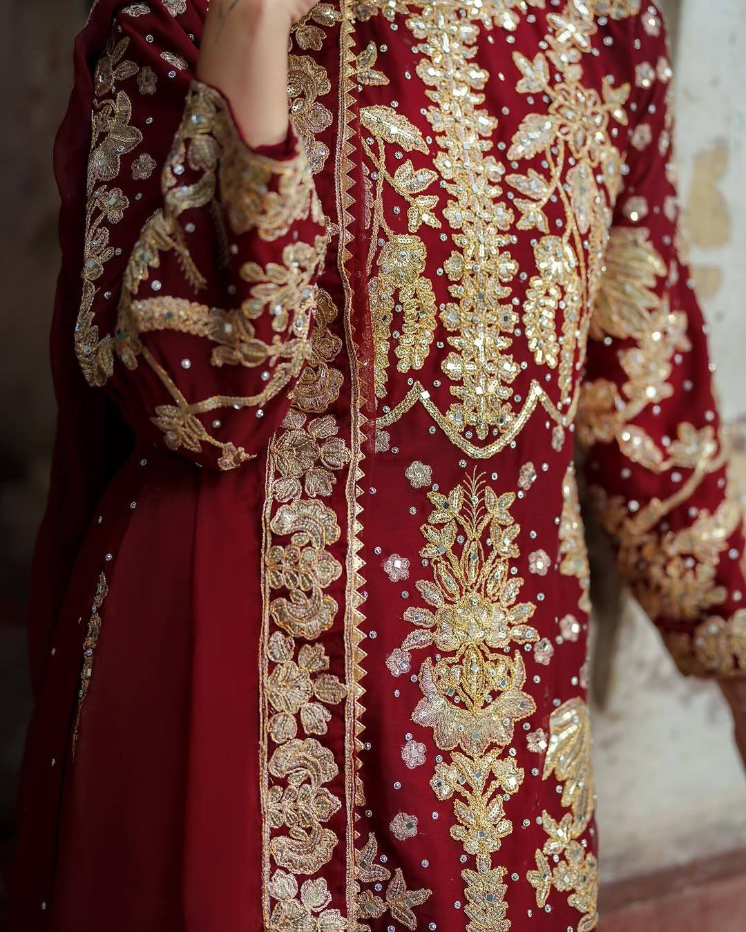 Devki-ZF Faux Georgette Embroidered Sequence Designer Suit - Image 7
