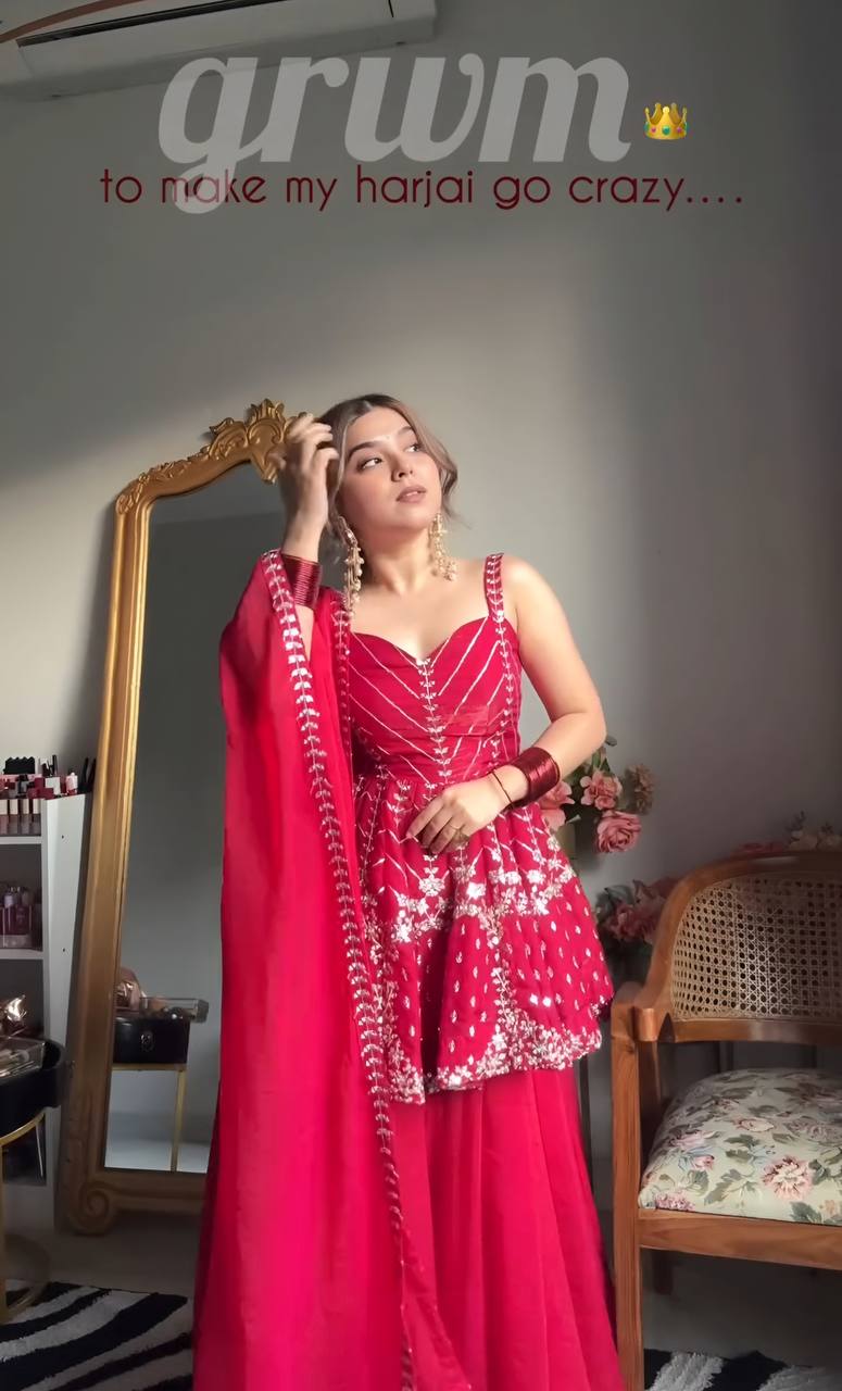 Happy-TD Faux Blooming Sharara set - Image 3