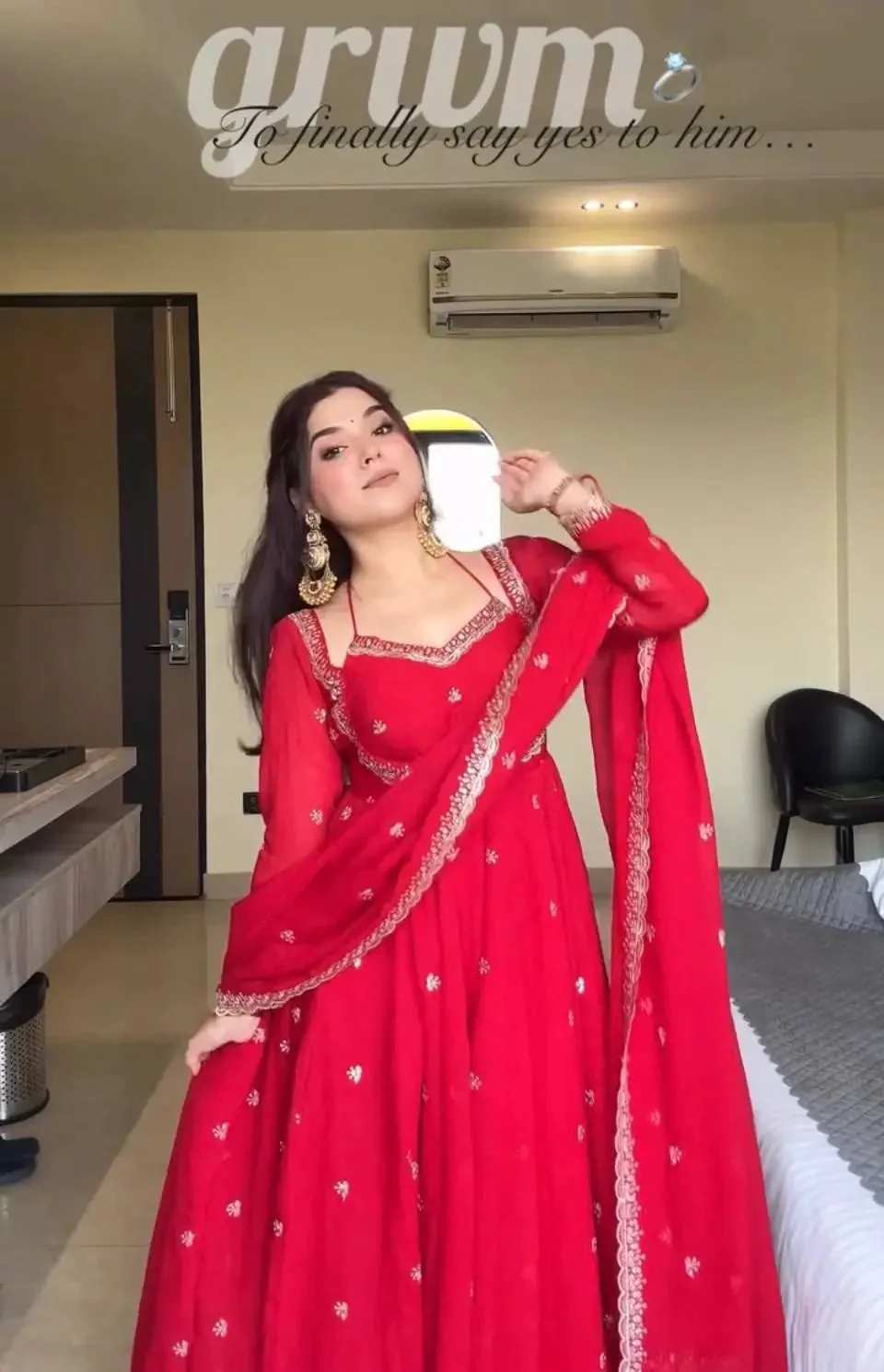 Aashna-RTC Heavy Faux Georgette Top Bottom Set - Image 4