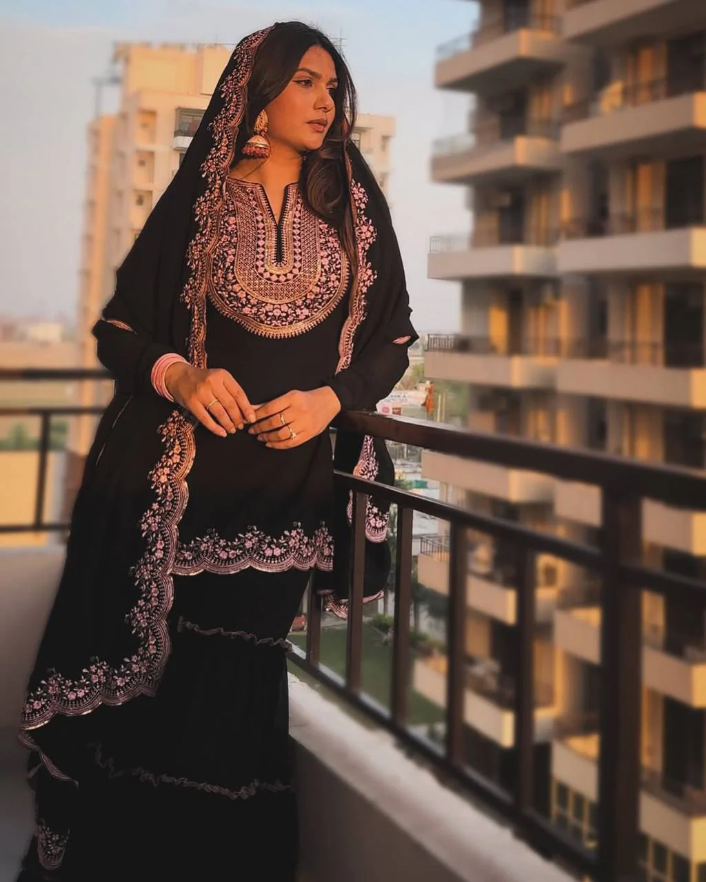 Payal-KD Faux Georgette Classy Tones Sharara Set - Image 2